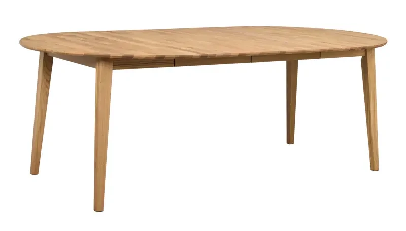 ROWICO Filippa spisebord, m. udtrk, rund - natur eg (120/165)