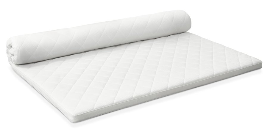 Polysoft topmadras - hvid jersey (200x180)