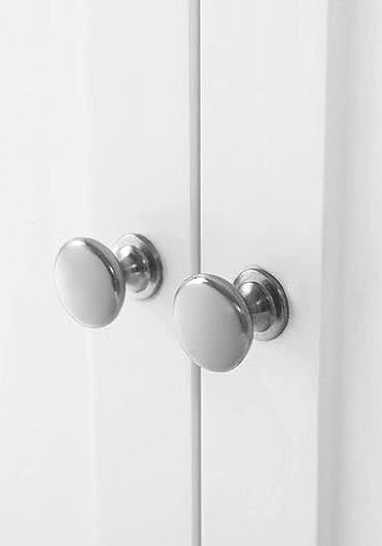 VASAGLE fritstende badevrelsesskab, m. 2 lger og 2 hylder - hvid MDF