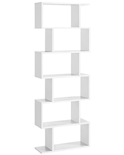 VASAGLE kubedisplay bogreol og rumdeler - hvid spnplade