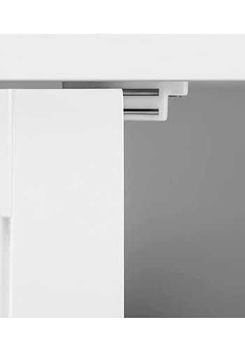 VASAGLE fritstende badevrelsesskab, m. 2 lger og 2 hylder - hvid MDF