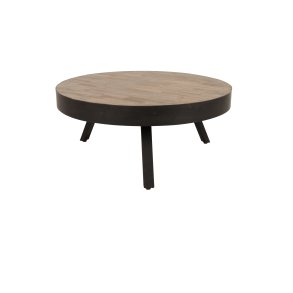 WHITE LABEL LIVING Suri sofabord, Large, rund - natur teaktr og metal (74)