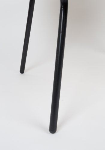 ZUIVER OAK bakkebord, rund - natur egetr og sort stl (78)