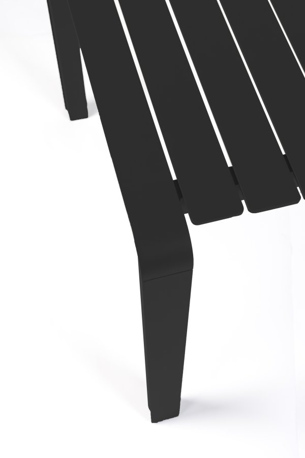 ZUIVER Vondel havebord, rektangulr - sort aluminium (168,5x87)