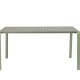 ZUIVER Vondel havebord, rektangulr - grn aluminium (168,5x87)