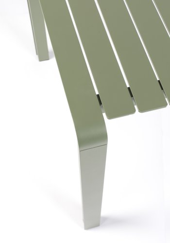 ZUIVER Vondel havebord, rektangulr - grn aluminium (168,5x87)