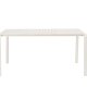 ZUIVER Vondel havebord, rektangulr - ler hvid aluminium (168,5x87)