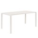 ZUIVER Vondel havebord, rektangulr - ler hvid aluminium (168,5x87)