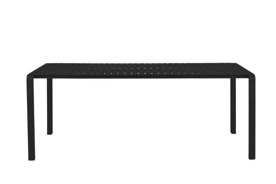 ZUIVER Vondel havebord, rektangulr - sort aluminium (214x97)