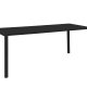 ZUIVER Vondel havebord, rektangulr - sort aluminium (214x97)