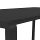 ZUIVER Vondel havebord, rektangulr - sort aluminium (214x97)