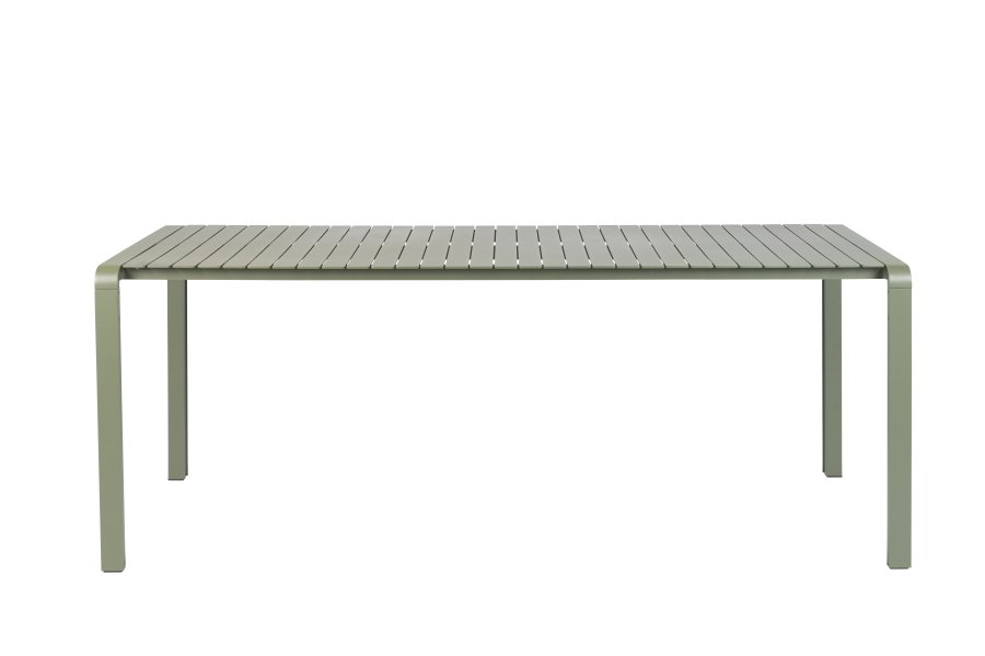 ZUIVER Vondel havebord, rektangulr - grn aluminium (214x97)
