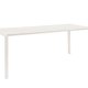 ZUIVER Vondel havebord, rektangulr - ler hvid aluminium (214x97)