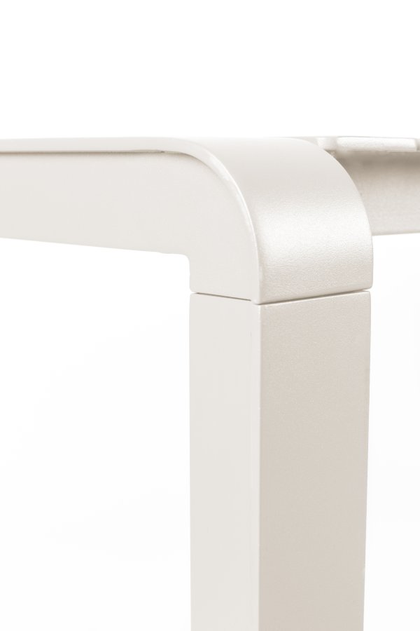 ZUIVER Vondel havebord, rektangulr - ler hvid aluminium (214x97)