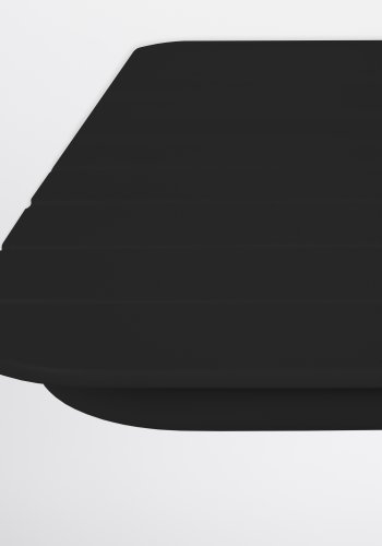 ZUIVER Vondel Bistro havebord, kvadratisk - sort aluminium (71x71)