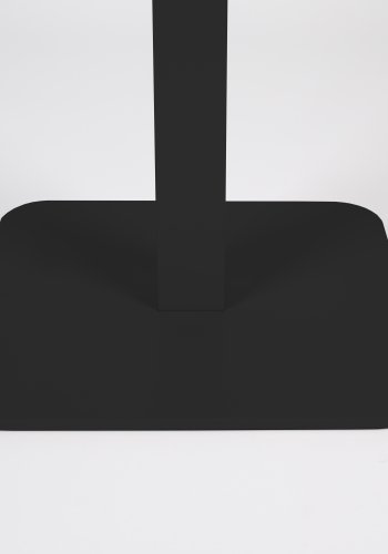 ZUIVER Vondel Bistro havebord, kvadratisk - sort aluminium (71x71)