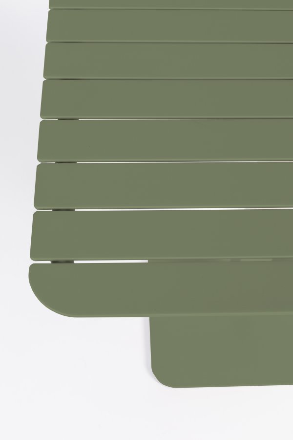 ZUIVER Vondel Bistro havebord, kvadratisk - grn aluminium (71x71)