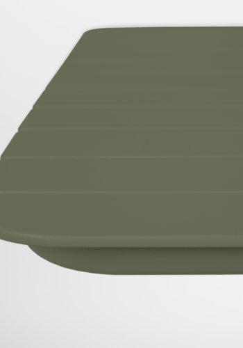 ZUIVER Vondel Bistro havebord, kvadratisk - grn aluminium (71x71)