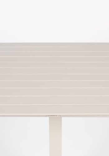 ZUIVER Vondel Bistro havebord, kvadratisk - ler hvid aluminium (71x71)