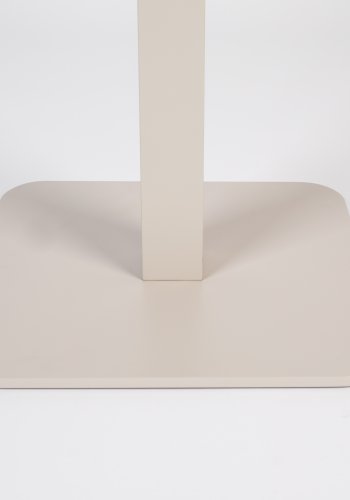 ZUIVER Vondel Bistro havebord, kvadratisk - ler hvid aluminium (71x71)