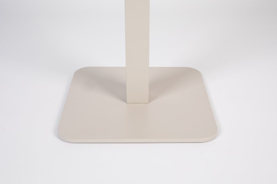 ZUIVER Vondel Bistro havebord, kvadratisk - ler hvid aluminium (71x71)