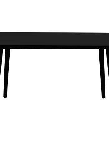HOUSE NORDIC Vojens spisebord, rektangulr - sort MDF og gummitr (120x70)