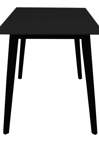 HOUSE NORDIC Vojens spisebord, rektangulr - sort MDF og gummitr (120x70)