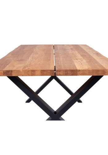 HOUSE NORDIC rektangulr Toulon spisebord - natur egetr og metal (200x95)