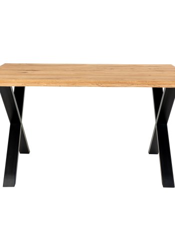 HOUSE NORDIC Toulon spisebord - natur egetr og metal (140x95)