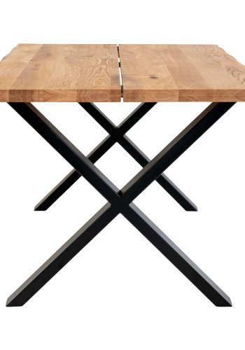 HOUSE NORDIC Toulon spisebord - natur egetr og metal (140x95)