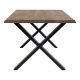 HOUSE NORDIC Toulon spisebord med blget kant - smoked olieret eg og metal (300x100)