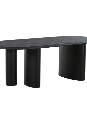 HOUSE NORDIC Spisebord, askefiner, mrkebrun, 100x220x76 cm