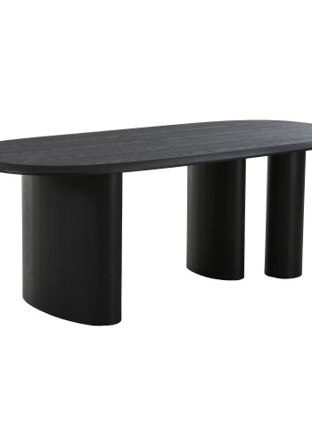 HOUSE NORDIC Spisebord, askefiner, mrkebrun, 100x220x76 cm