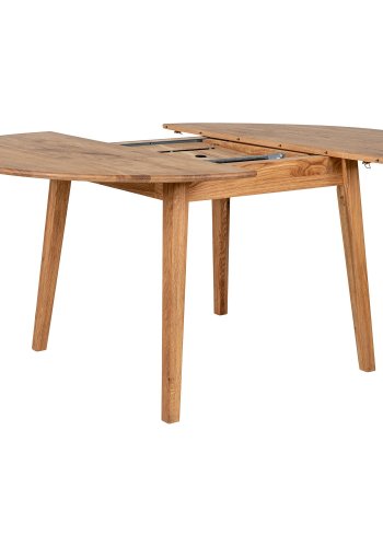 HOUSE NORDIC  Metz Spisebord - Spisebord, olieret eg, indbygget tillgsplade med butterfly funktion 118x118-158x75 cm