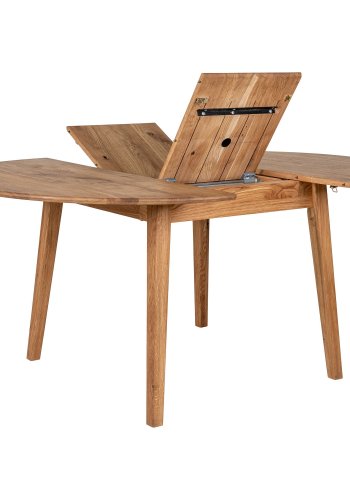 HOUSE NORDIC  Metz Spisebord - Spisebord, olieret eg, indbygget tillgsplade med butterfly funktion 118x118-158x75 cm