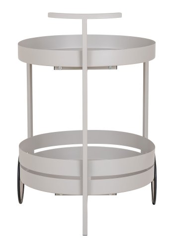 HOUSE NORDIC Barvogn, stl, cool grey, 2 hylder, 40x49,5x61 cm