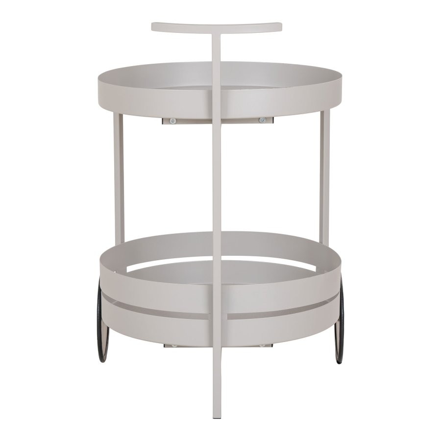 HOUSE NORDIC Barvogn, stl, cool grey, 2 hylder, 40x49,5x61 cm