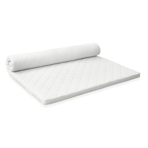 Latex topmadras - hvid jersey (200x160)