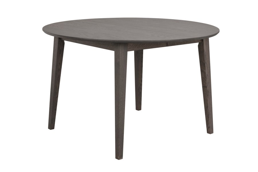 ROWICO Filippa spisebord, inkl. tillgsplade - mrkebrun eg (120(165)x120)