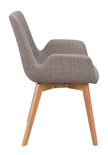 ROWICO Drimsdale lnestol, m. armln - gr polyester og natur eg