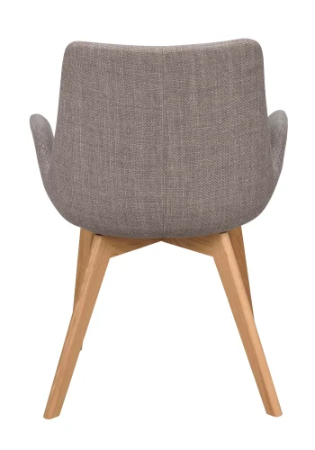 ROWICO Drimsdale lnestol, m. armln - gr polyester og natur eg