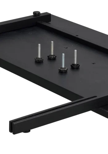 ROWICO Winnipeg tillgsplade, rektangulr - sort egefinér (100x50)