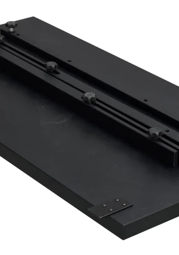 ROWICO Winnipeg tillgsplade, rektangulr - sort egefinér (100x50)