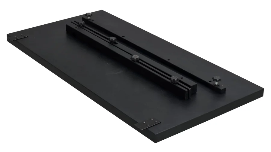 ROWICO Winnipeg tillgsplade, rektangulr - sort egefinér (100x50)