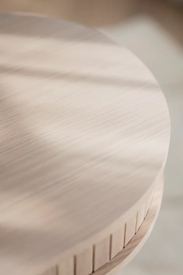 ROWICO Haddington konsolbord, m. 2 skuffer - hvidpigmenteret egefinér og sort metal (142x47)