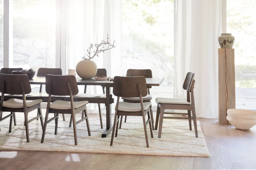 ROWICO Westville tillgsplade, rektangulr - brun egefinér og egetr (95x45)