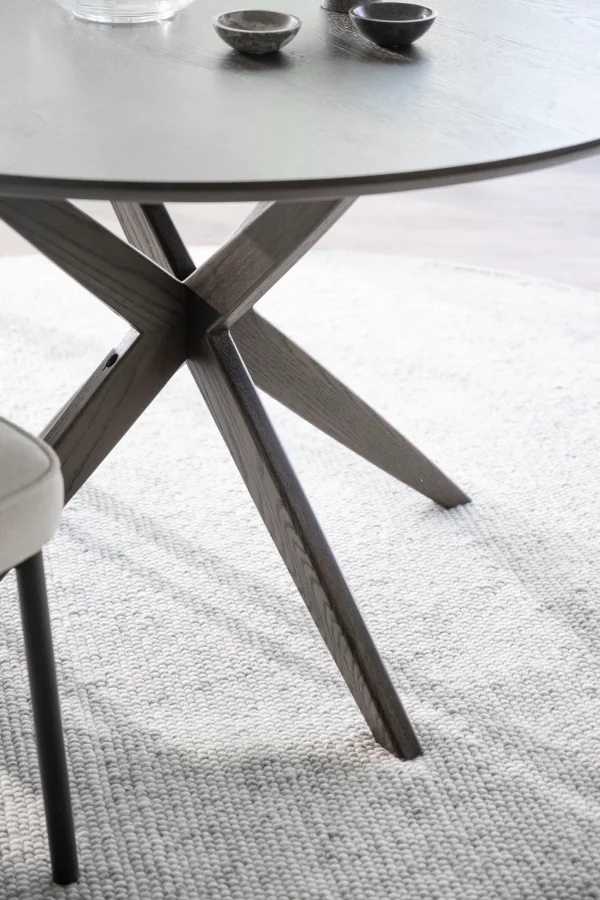 ROWICO Calverton spisebord, rund - brun egefinér og brun eg (120)