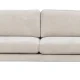 ROWICO Braden 3 pers. sofa - lys beige stof og brun egetr