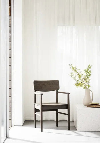 ROWICO Maidstone spisebordsstol, m. armln - brun eg