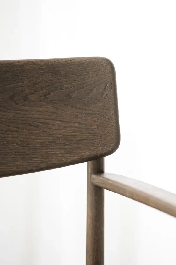 ROWICO Maidstone spisebordsstol, m. armln - brun eg